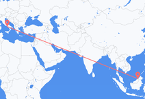 frá Bandar Seri Begawan til Napólí