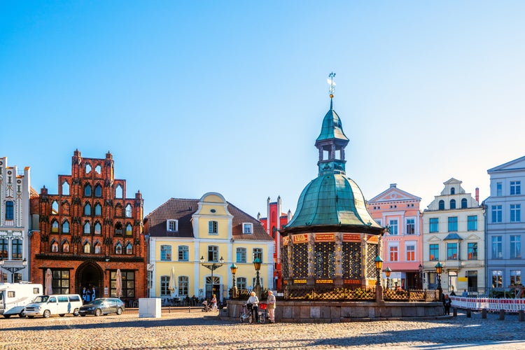 Old city of Wismar, Baltic Sea, Germany