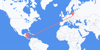 Flights from Costa Rica to Poland