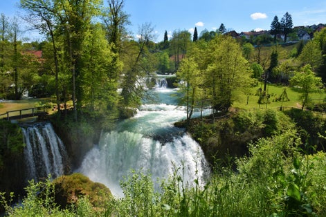 photo of view of View of Buk waterfall in Slunj, Karlovac county, Croatia