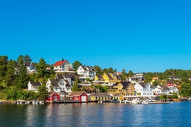 Fiskebrygga district in Kristiansand, Norway.