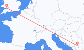 Flüge von Wales nach Kosovo