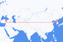 Flyreiser fra Seoul, Sør-Korea til Kahramanmaraş, Tyrkia