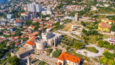 Podgorica milenium bridge in Montenegro.