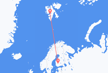 Flyg från Tammerfors till Svalbard