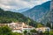 Photo of Litochoro and the majestic famous high Mount Olympus, Greece.