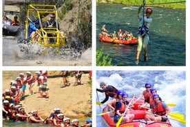 Ganztägiges Rafting, Buggy-Safari und Zipline von Side