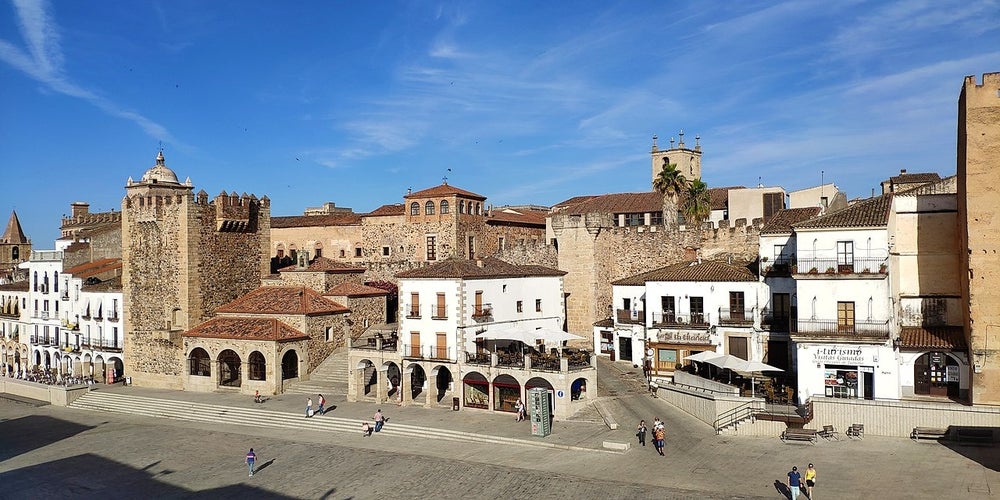 photo of view of Parte antigua de Cáceres, Spain.