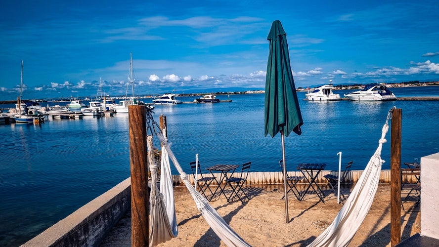 yachts on the Costa Nova in aveiro, portugal