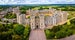 Photo of aerial view of Windsor Castle that was built in the 11th Century and is the residence of the British Royal Family, UK.