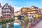 photo of Traditional half-timbered houses on picturesque canals in La Petite France in the medieval fairytale town of Strasbourg, UNESCO World Heritage Site, Alsace, France.