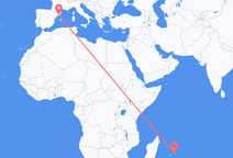 Flights from Mauritius Island to Barcelona