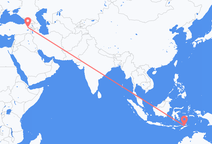 Loty z Dili, Timor Wschodni do Ağrı Merkeza, Turcja