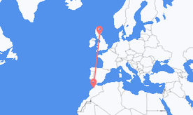 Flights from Morocco to Scotland