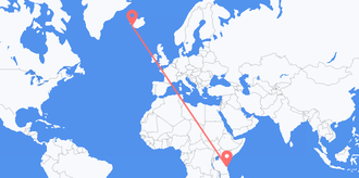 Tanzania to Iceland