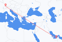 Vols d’Abu Dhabi à Zurich