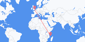 Flights from Comoros to the United Kingdom