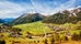 Photo of aerial view of Kals am Grossglockner in Austria.