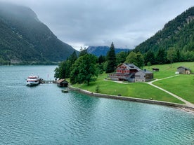 photo of Achenkirch on a beautiful sunny spring day in Austria.