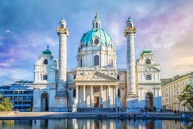 Panoramic view of historic Zurich city center with famous Fraumunster, Grossmunster and St. Peter and river Limmat at Lake Zurich on a sunny day with clouds in summer, Canton of Zurich, Switzerland