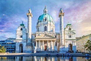 Linz, Austria. Panoramic view of the old town.