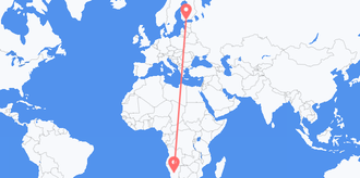 Namibia to Finland