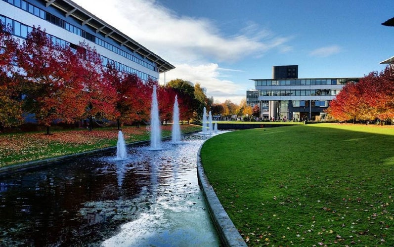 photo of vie of Autumn in University of Warwick, England.