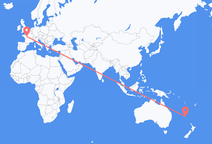 Flyrejser fra Burnt Pine, Norfolk Island til Tours, Frankrig