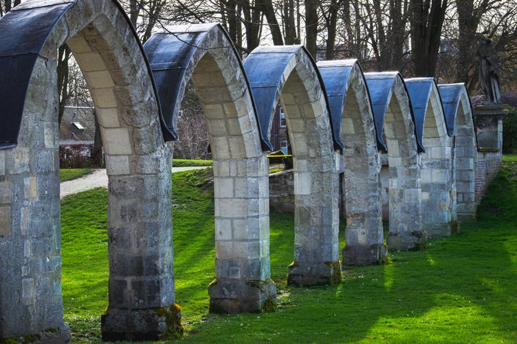 Photo of Arches of Songeon Park in Compiegne, France.