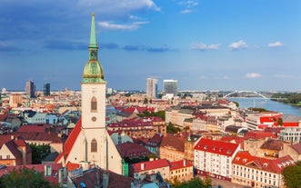 Photo of Town hall and Magistrat Square of Walbrzych, Poland.