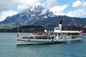 Mt Pilatus sjálfsleiðsögn Gullna hringferð frá Luzern þ.m.t. bátssigling