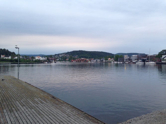 photo of view of Harbour in Porsgrunn, Norway.