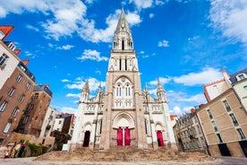 Photo of Tours aerial panoramic view. Tours is a city in the Loire valley of France.