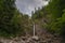 Siklawica waterfall in mountain forest in Tatras Poland. High quality photo.