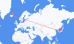 Flights from Nagoya to Egilsstaðir
