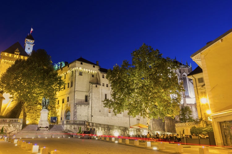 photo of view of Castle of the Dukes of Savoie in Chambery, France.