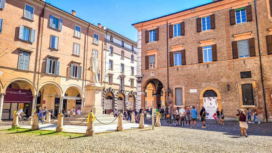 Photo of Piazza Santo Stefano on Modena , Italy.