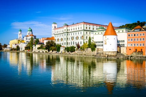 old town of the famous bavarian village passau