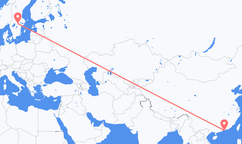 Loty z Hong Kongu, Hongkong do hrabstwa Örebro, Szwecja