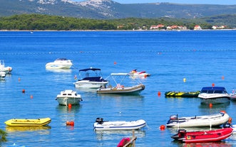 City of Zadar aerial panoramic view.