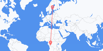 Congo-Brazzaville pour l’îles Åland