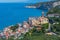 photo of Massa Lubrense and the Cathedral, Punta Lagno region, Sorrento peninsula, Italy.