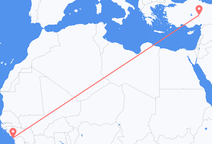 Flyreiser fra Conakry, til Kayseri