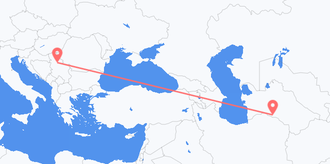 เที่ยวบินจาก เติร์กเมนิสถานไปยัง เซอร์เบีย