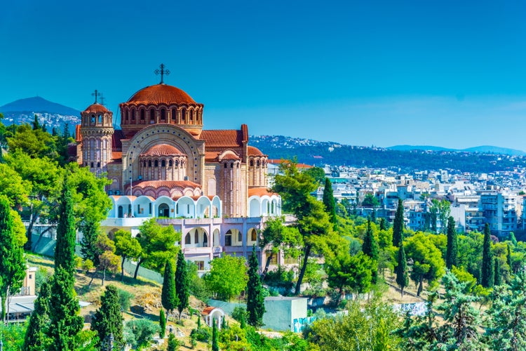 Photo of Saint Paul cathedral in Thessaloniki, Greece.