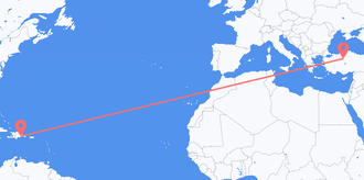 Flights from the Dominican Republic to Turkey