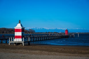 Photo of Colorful summer cityscape of Lignano Sabbiadoro town.