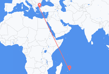 모리셔스 섬 출발, 에드레미트 도착 항공편