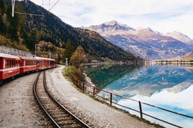 From Milan: Lake Como Cruise, St. Moritz & Bernina Red Train