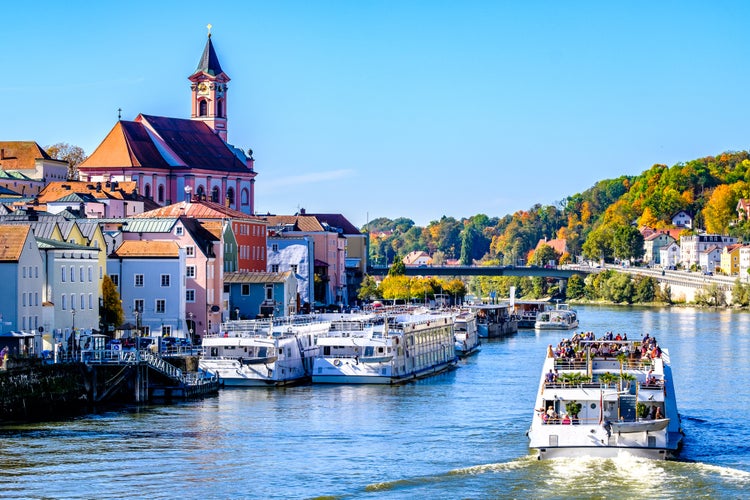 old town of the famous bavarian village passau